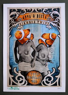 VINZ FEEL FREE ,SIGNED PRINT, EDITION OF 30: VINZ FEEL FREE. PRINT, EDITION OF 30. SIGNED & NUMBERED BY HAND. DIMENSIONS: 30 X 21 CM .. MINT CONDITION