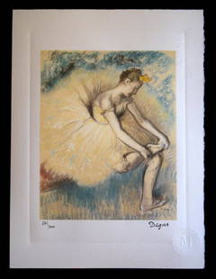 Degas, Danseuse attach. Ed. 300 units .Certif. Edition: Degas - Danseuse attach Ed. 300 uds Firma impresa. Num. a lapiz. PAPER