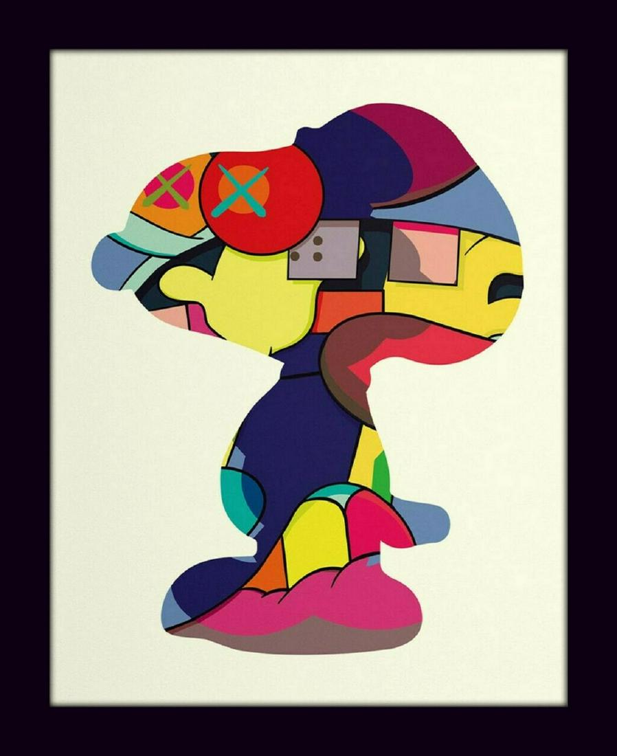 Kaws XX, Snoopy , Art Canvas, 16X20": Artist: KAWS Width (Inches): 20, Height (Inches): 16 Limited Edition Print. Quantity Type: Single-Piece Work Print Surface: Canvas Medium: Ink.Sold without frame.