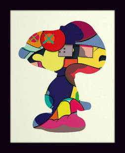 Kaws XX, Snoopy , Art Canvas, 16X20": Artist: KAWS Width (Inches): 20, Height (Inches): 16Limited Edition Print.Quantity Type: Single-Piece Work Print Surface: CanvasMedium: Ink.Sold without frame.