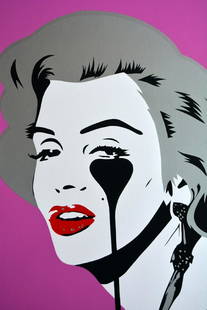 Pure evil, MARILYN GLAM - PINK PUNK, 100 x 85 cm: Pure Evil. 5 color screenprint. 330gsm Fedrigoni paper. 70 x 85 cm. Signed edition of 100 prints. Signed by hand