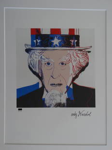 ANDY WARHOL, SIGNED, NUMBERED: ANDY WARHOL , HAND NUMBERED,LIMITED PLATE SIGNED GRANO-LITHOGRAPH.FROM :1981/1986.PENCIL NUMBERED ON LEFT SIDE / 40 x 50 cm (19.7 x 15.75 inch),This lithograph was produced and pressed on quality