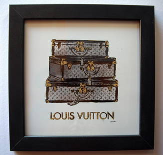 Louis Vuitton, Fairchild Paris Picture Limited Framed: Louis Vuitton Fairchild Paris Picture Limited Framed Art Print Picture 12x12 New, Framed
