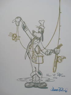 Walt Disney, Goofy: Walt Disney, Goofy. 60X50cm. Careful packaging and international registered shipping.
