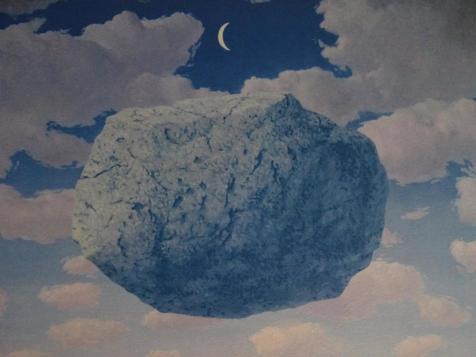 Rene Magritte Composition, COA: Rene Magritte (1898-1967). Lithograph on BFK Rives vellum. Hand signed in pencil by Mr. Charly Herscovici, President of the MAGRITTE Foundation. Numbered / 300 copies, signed in print Lithography made