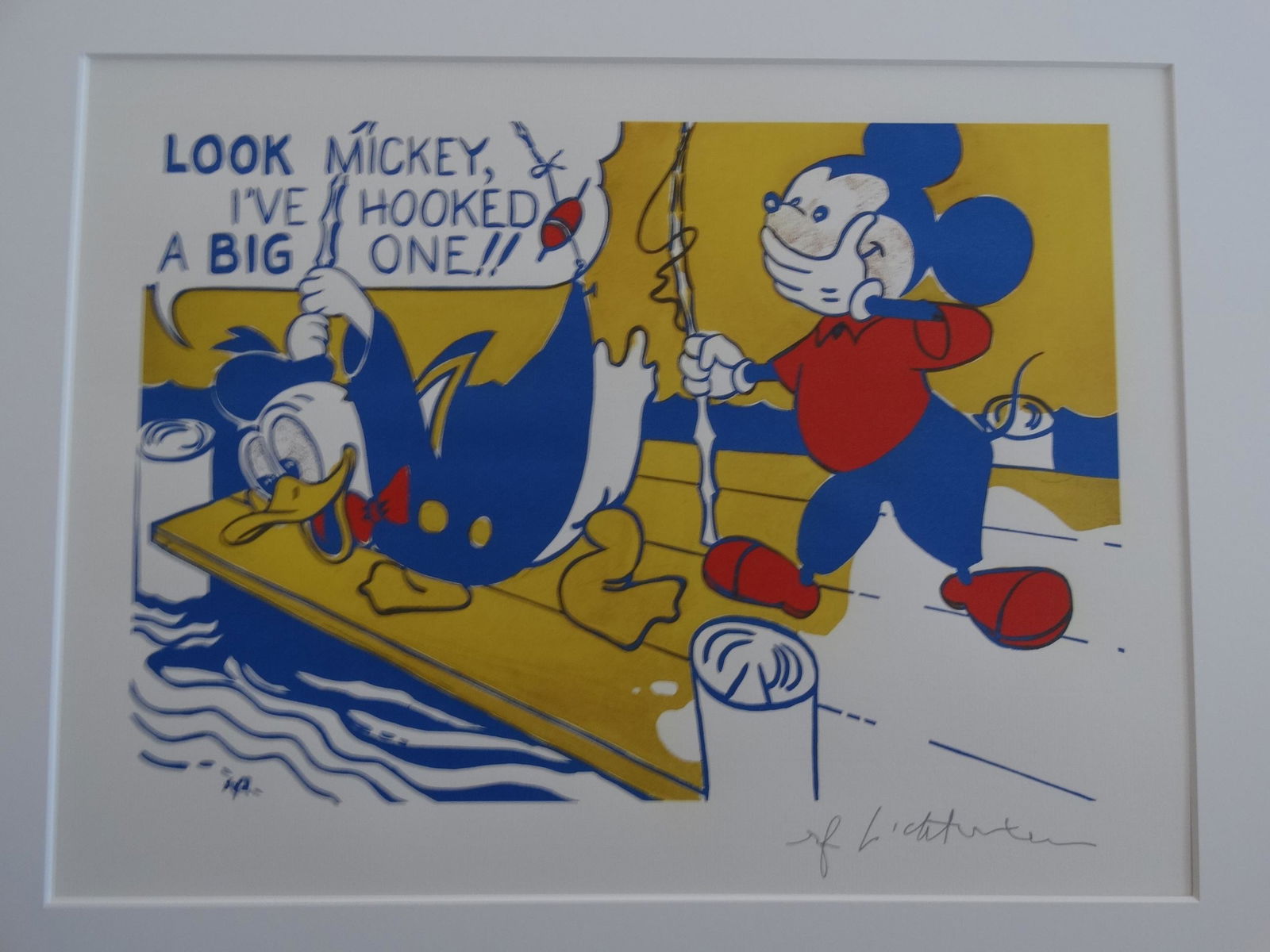 ROY LICHTENSTEIN, SIGNED IN PRINT: Roy Lichtenstein, 50x40cm, signed in print. Shipping and removal of goods: Novartia offers IN-HOUSE shipping. All property is to be packed, shipped or transported at the risk and expense of the purcha