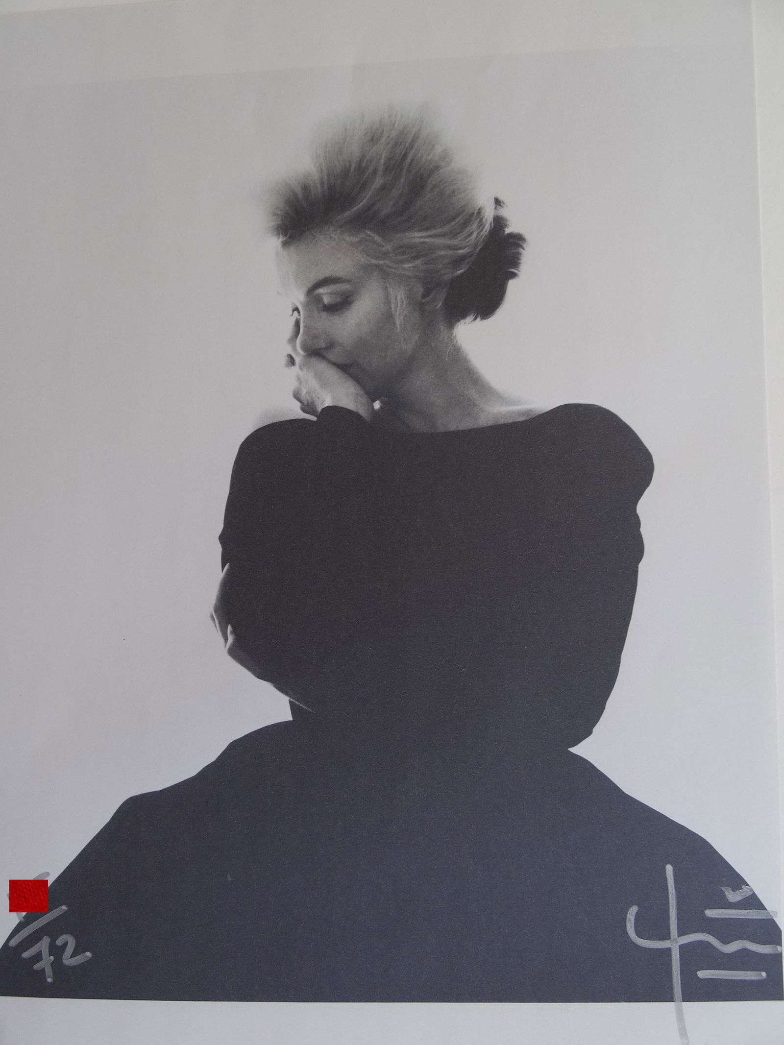 Bert Stern- Marilyn- Hand signed -numbered: Bert Stern, hand signed lithographic picture print, numbered edition of only 72, stamped seal on the back, ca 43x30cm.Stern was the son of Jewish immigrants and grew up in Brooklyn. His father worked