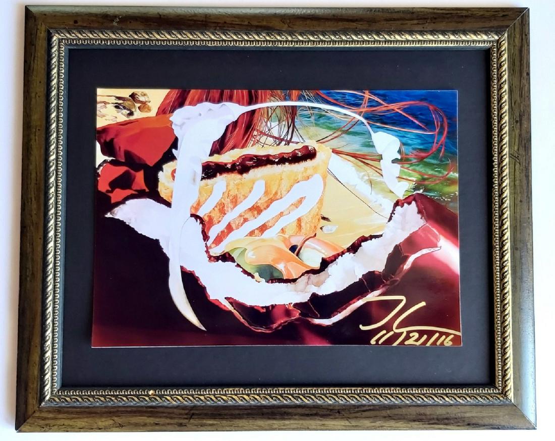 Jeff Koons, photo hand signed: Jeff Koons, photo hand signed, size: 25 x 17,5 cm , Framed