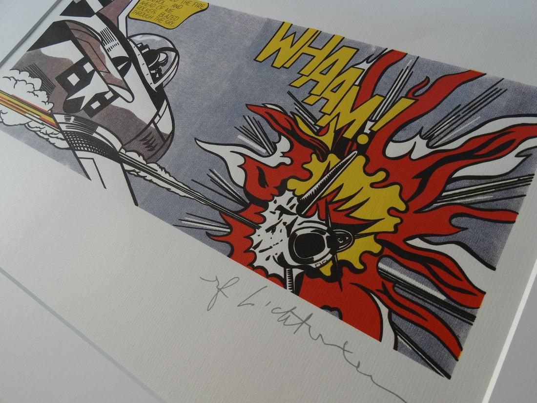 ROY LICHTENSTEIN, SIGNED IN PRINT: Roy Lichtenstein, 50x40cm, signed in print. Shipping and removal of goods: Novartia offers IN-HOUSE shipping. All property is to be packed, shipped or transported at the risk and expense of the purcha