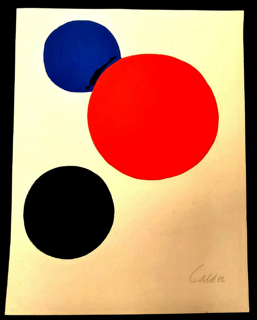 Alexander Calder, Signed lithograph: Alexander Calder, lithograph Hand signedMeasurements: 65.5 x 50.5 cm