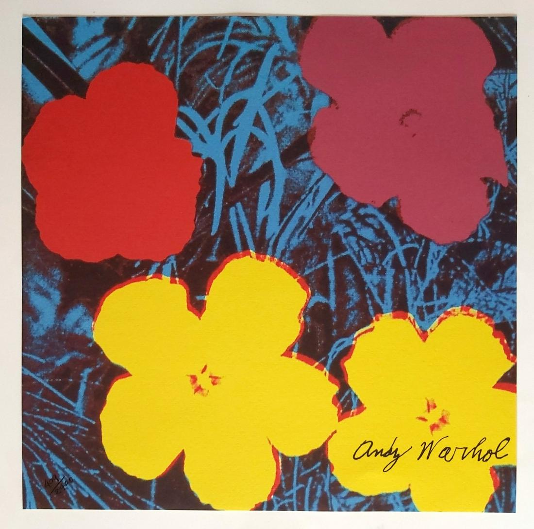 Andy Warhol POPPY FLOWERS. 60x60 CM: Andy Warhol .Title :POPPY FLOWERS, Size 60x60 cm .Paper 300/400 grams.Printed signature. . Edition 2400