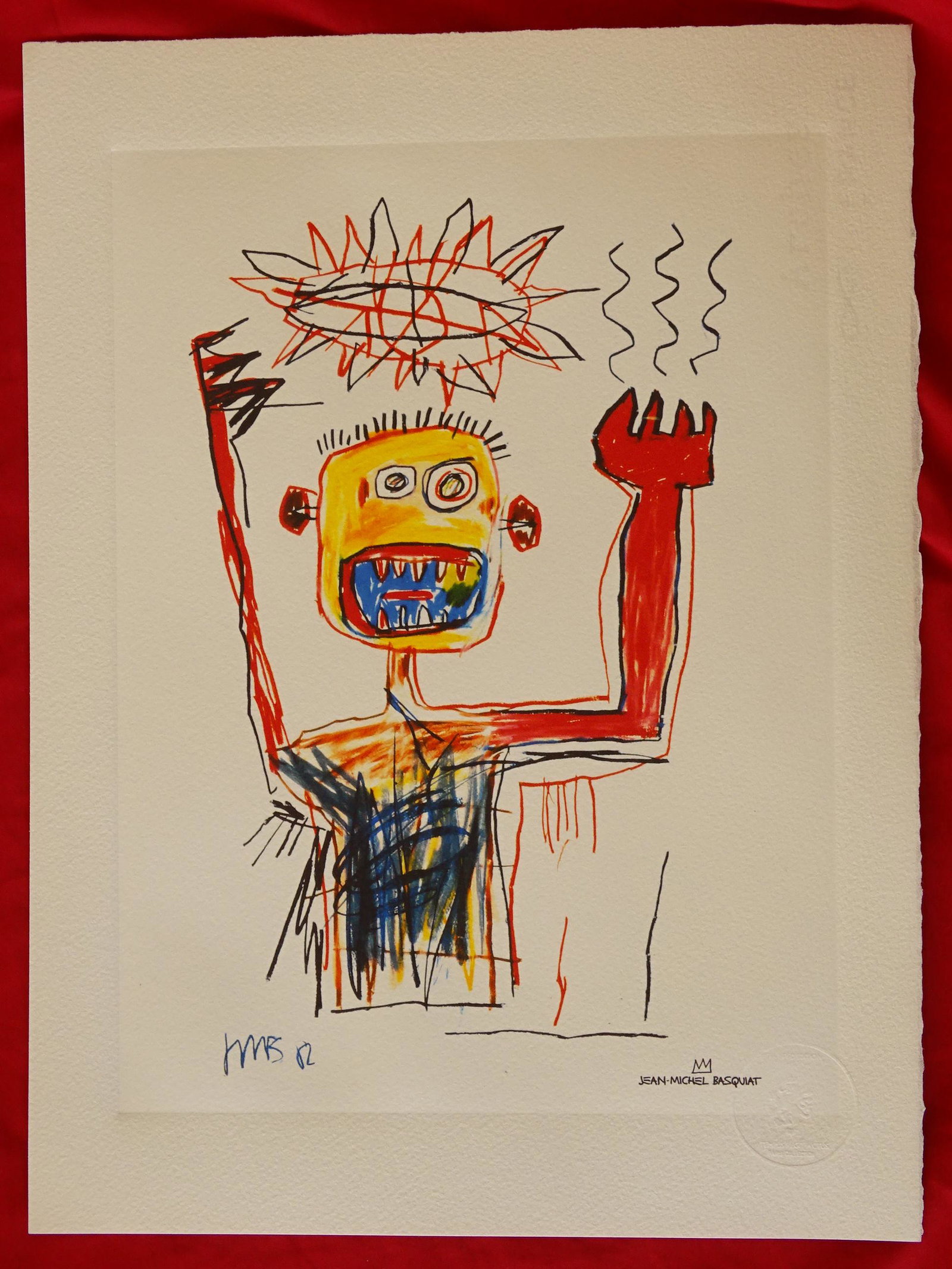 Jean-Michel Basquiat: Basquiat 38x28cm, embossed sealVery good condition