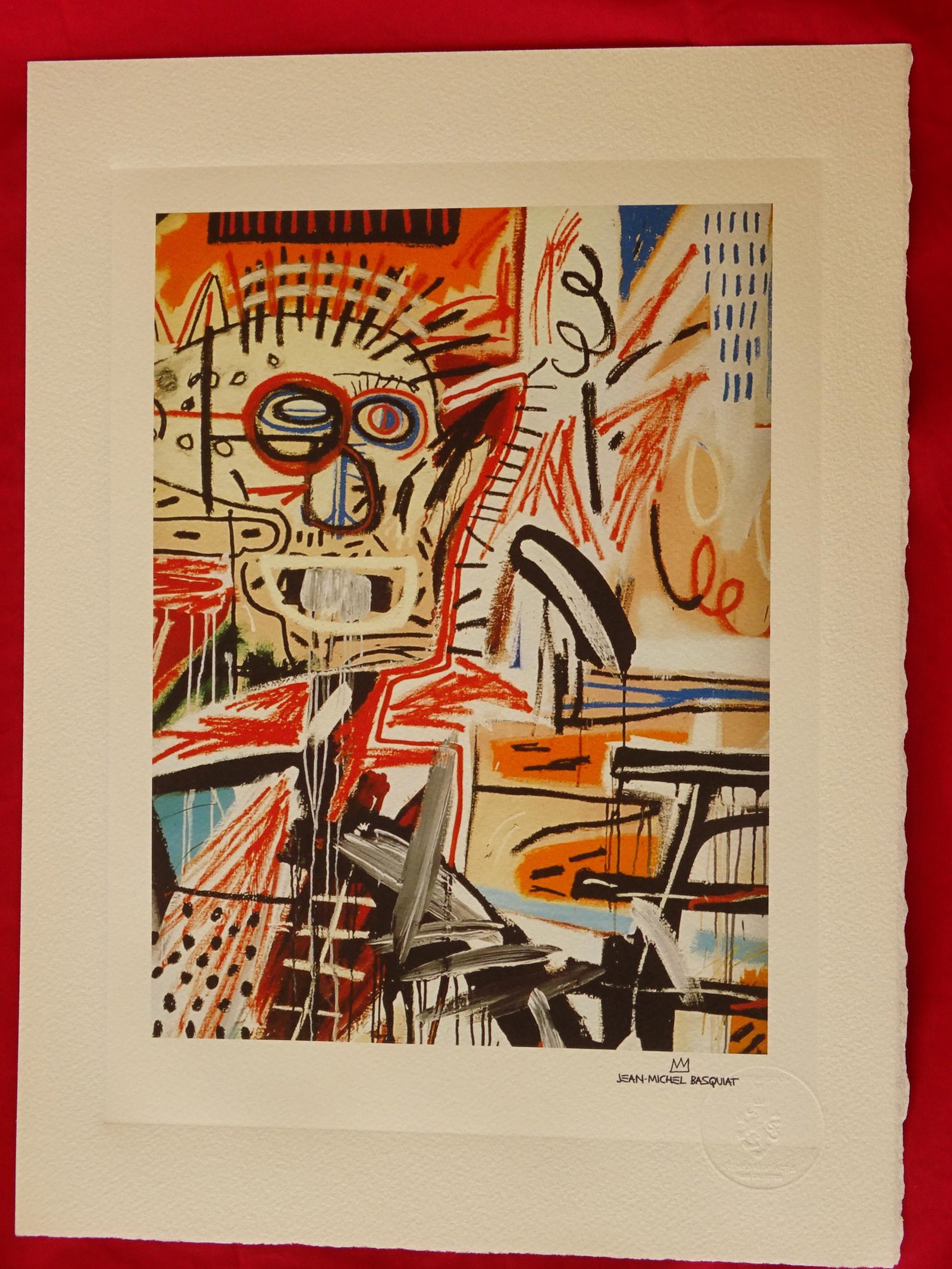 Jean-Michel Basquiat: Basquiat 38x28cm, embossed sealVery good condition