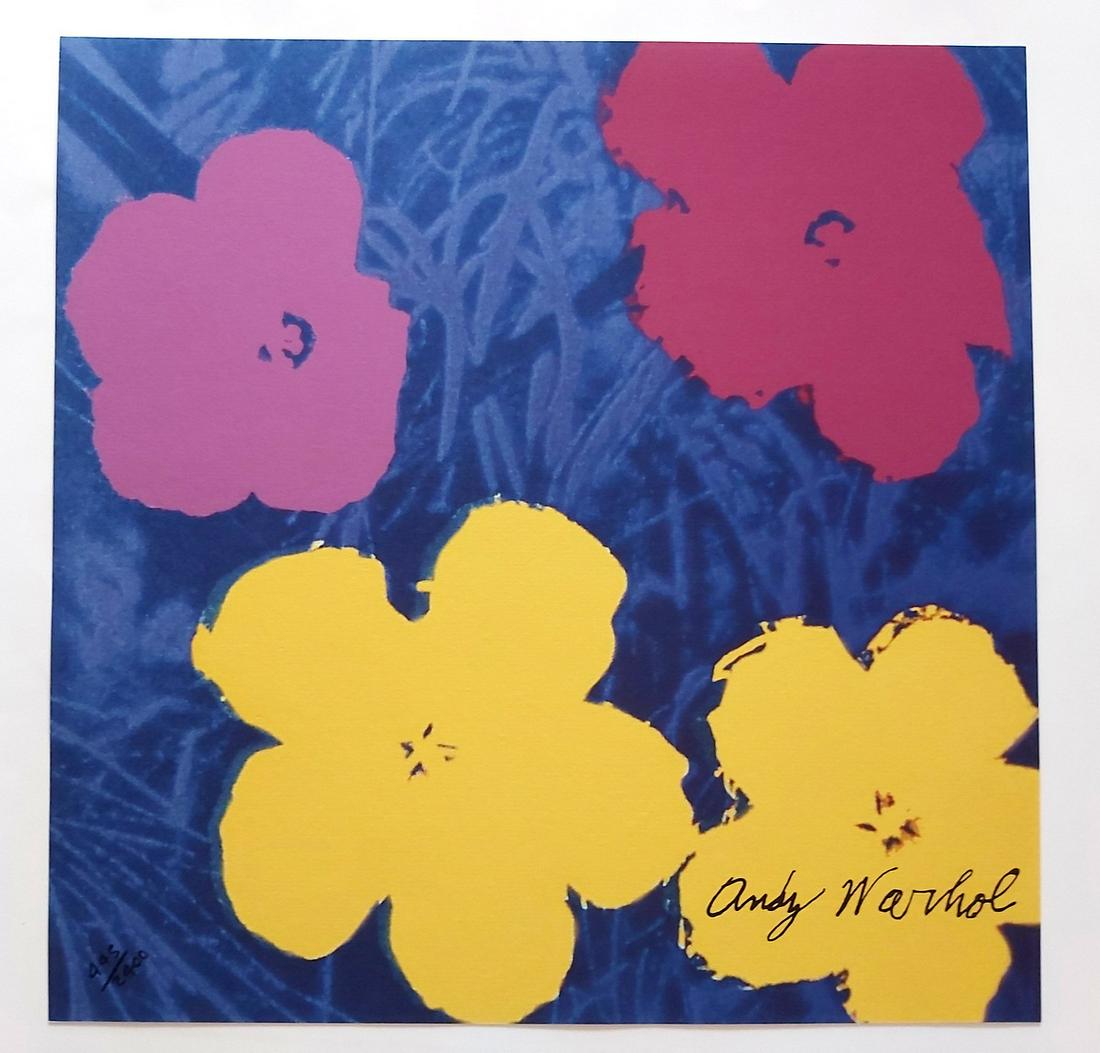Andy Warhol POPPY FLOWERS. 60x60 CM: Andy Warhol .Title :POPPY FLOWERS, Size 60x60 cm .Paper 300/400 grams.Printed signature. . Edition 2400