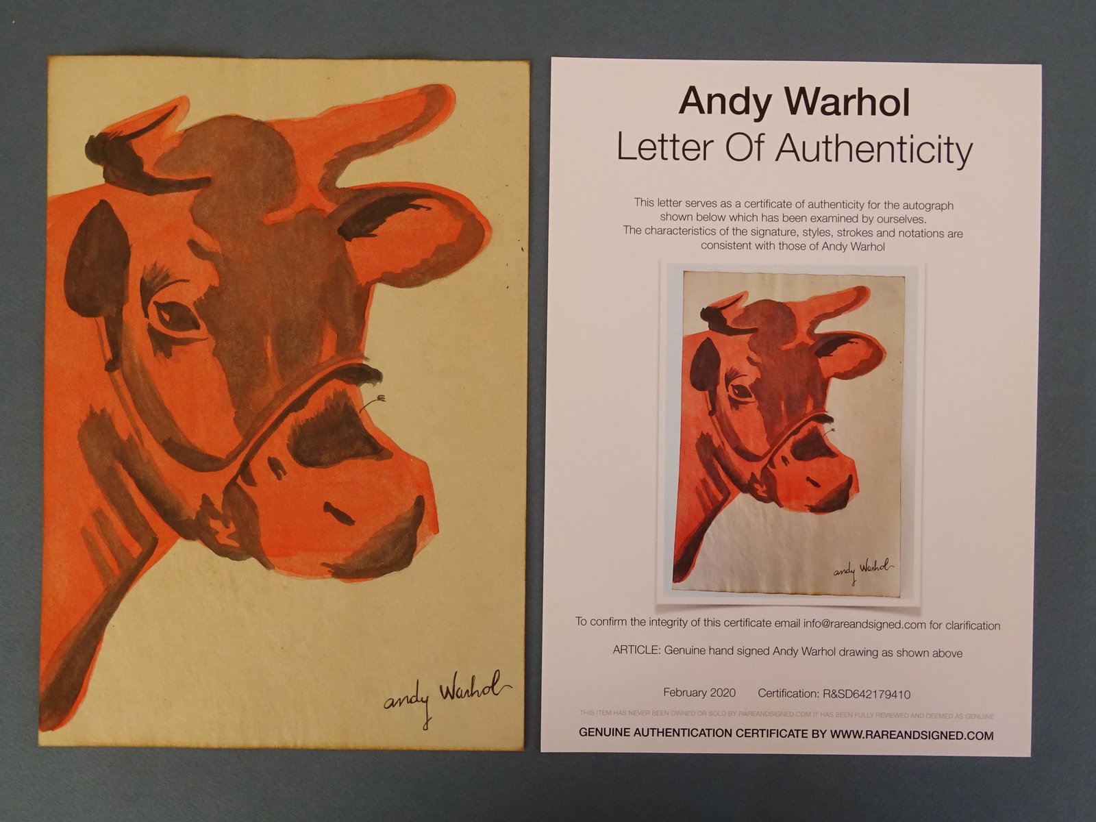 Andy Warhol, ink drawing, hand signed: Andy Warhol (attributed), ink drawing, hand signed, good condition, aprox 29X20cm. Andy Warhol was an American artist, director and producer who was a leading figure in the visual art movement known a