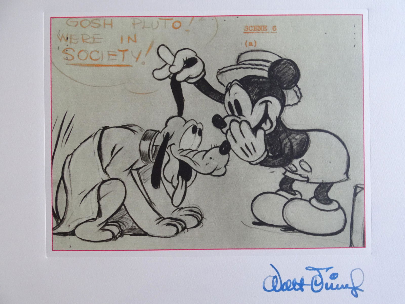 Walt Disney, lithograph Mickey Mouse (1 of 7)
