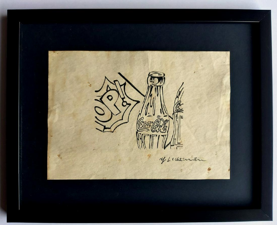 Roy Lichtenstein, drawing signed (1 of 3)