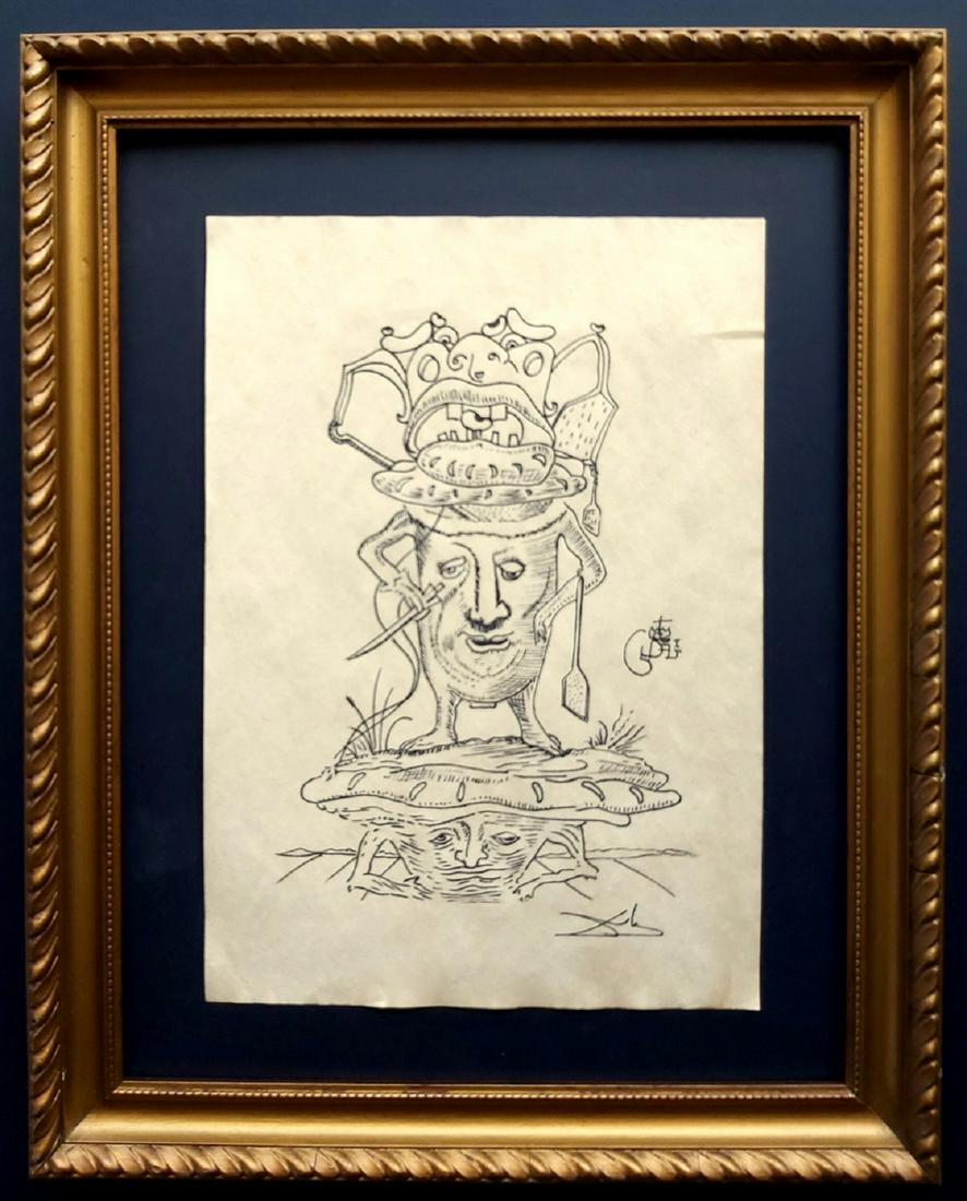 Salvador Dali drawing signed (1 of 2)