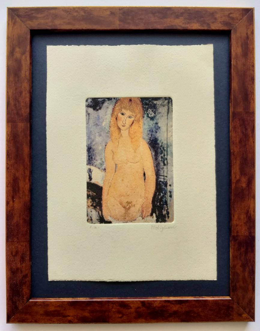 Modigliani  etching, Hand Signed in Pencil (1 of 2)