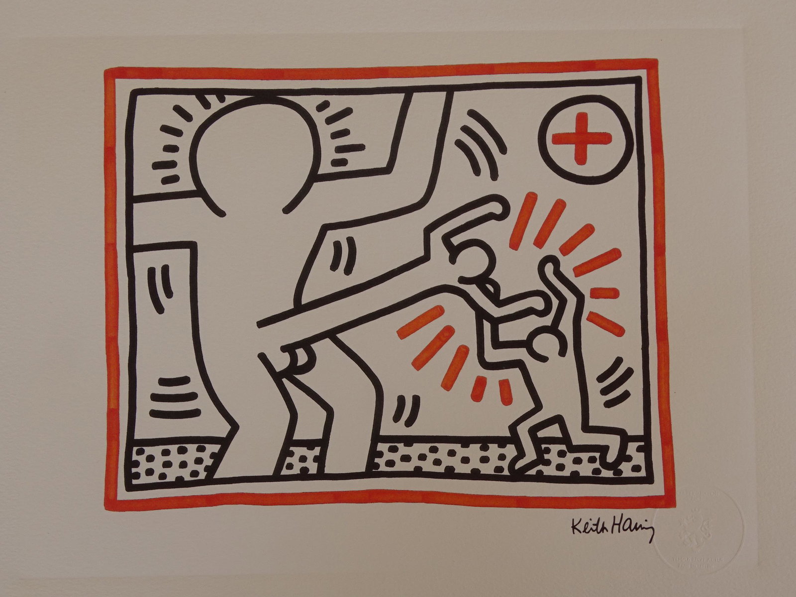 Keith Haring: Keith Haring. Limited edition , 38x28cm, phototype heliogravure, exceptional quality and size (38x28.5 cm)