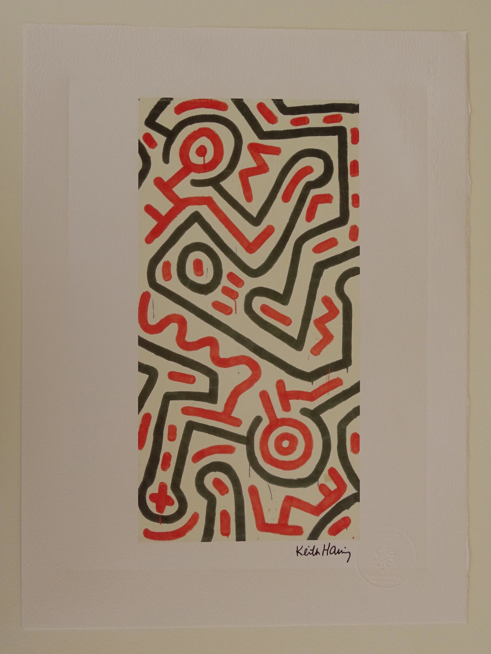 Keith Haring: Keith Haring. Limited edition , 38x28cm, phototype heliogravure, exceptional quality and size (38x28.5 cm)