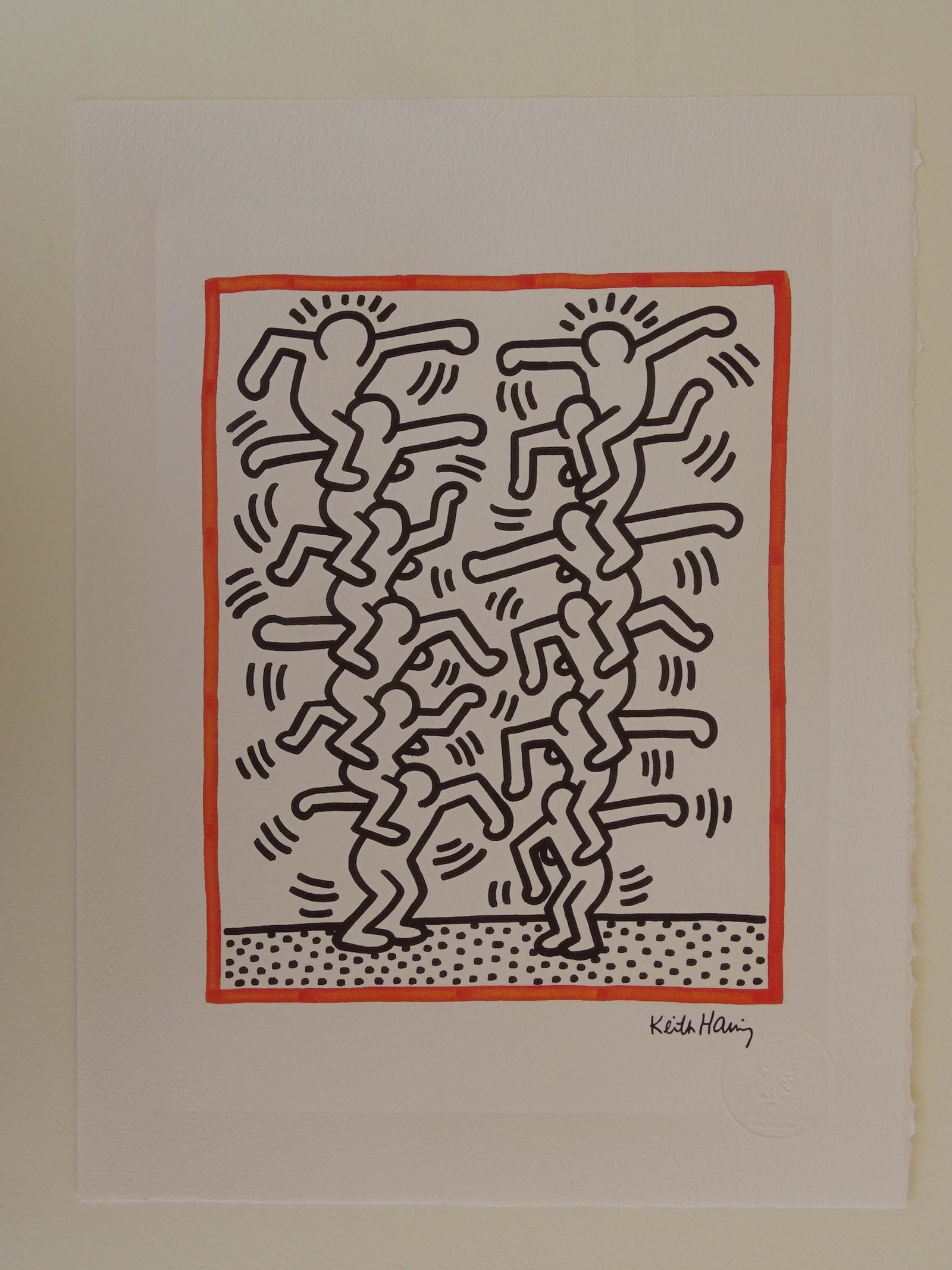 Keith Haring: Keith Haring. Limited edition , 38x28cm, phototype heliogravure, exceptional quality and size (38x28.5 cm)