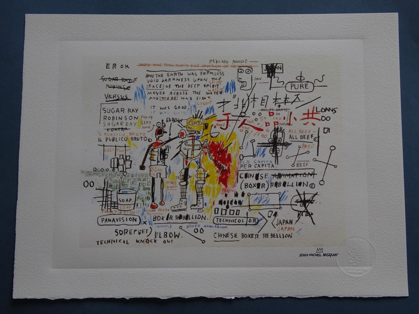 Jean-Michel Basquiat: Basquiat 38x28cm, embossed sealVery good condition