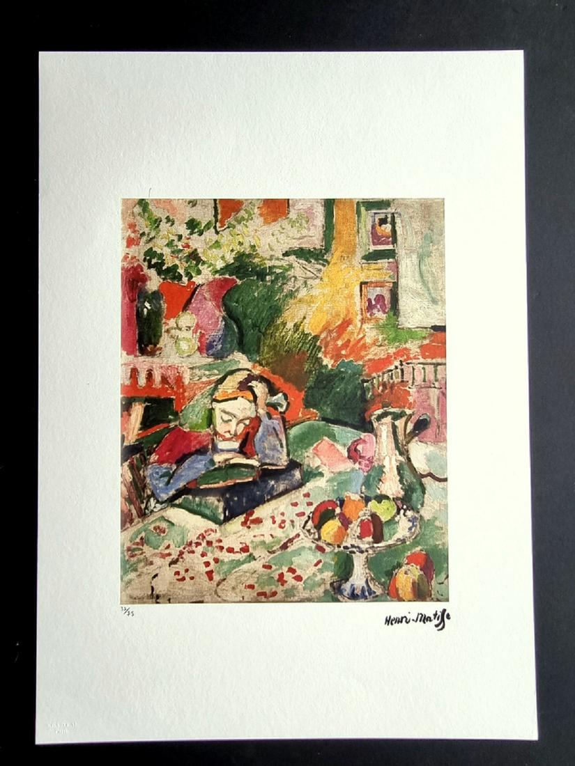 Henri Matisse Lithograph 50x70 CM Spadem - certified (1 of 3)