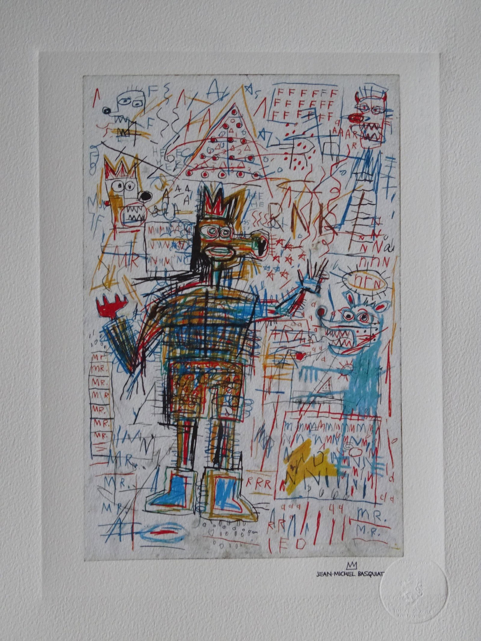 Jean-Michel Basquiat: Basquiat 38x28cm, embossed sealVery good condition