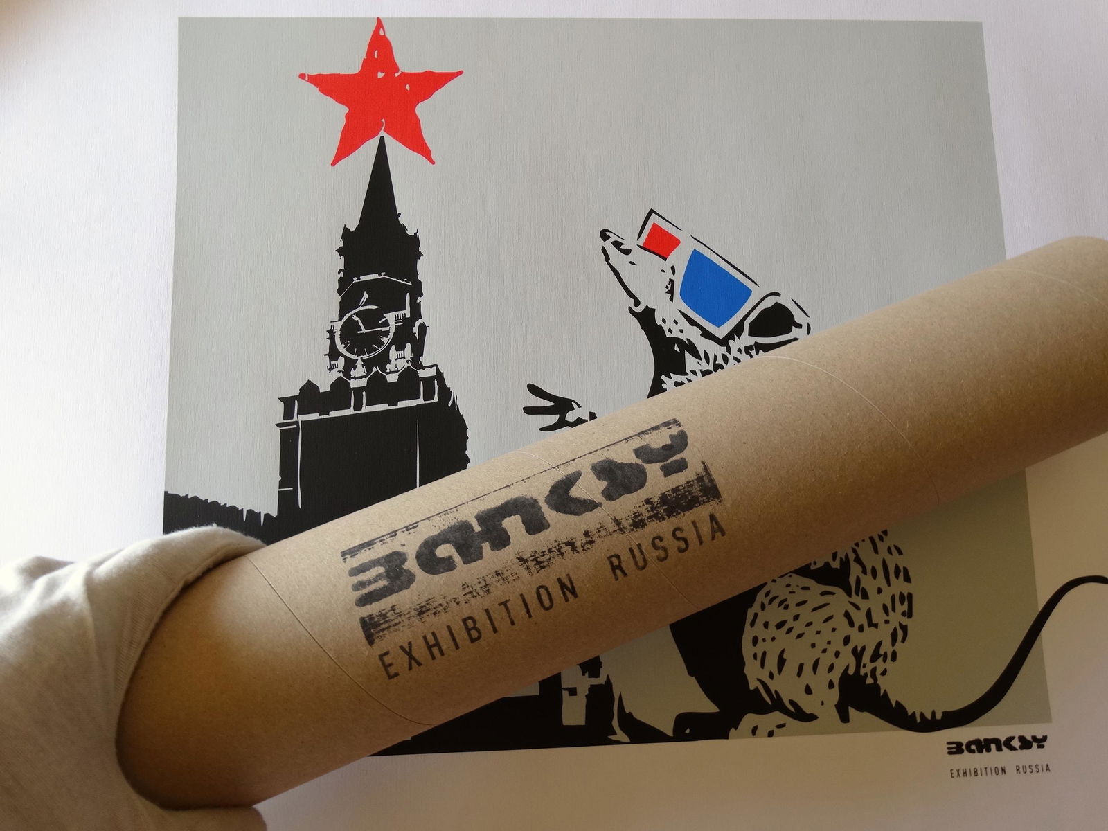 Banksy   - Rat- original from Russia exhibition (1 of 3)