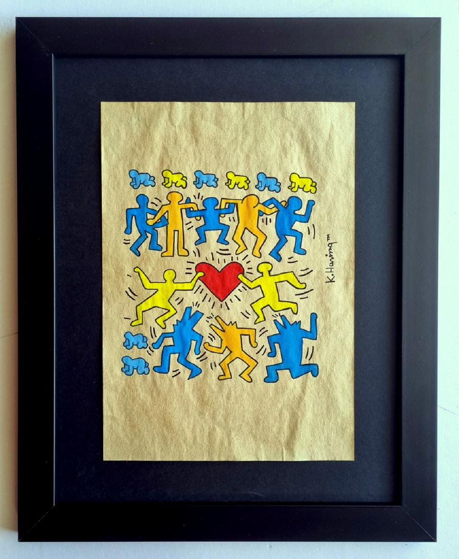 Keith Haring, Signed drawing (1 of 3)