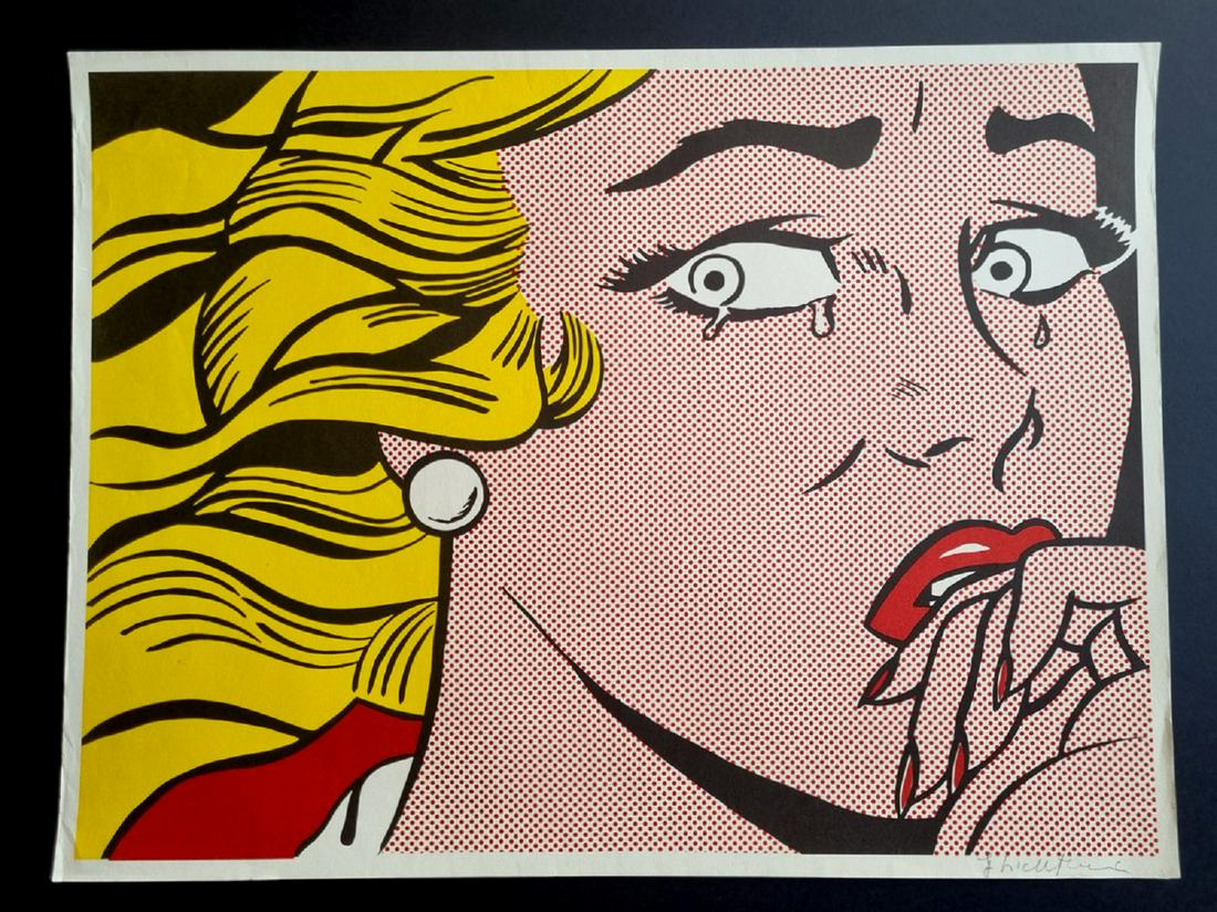 Roy Lichtenstein, Crying Girl, Offset Lithograph (1 of 3)