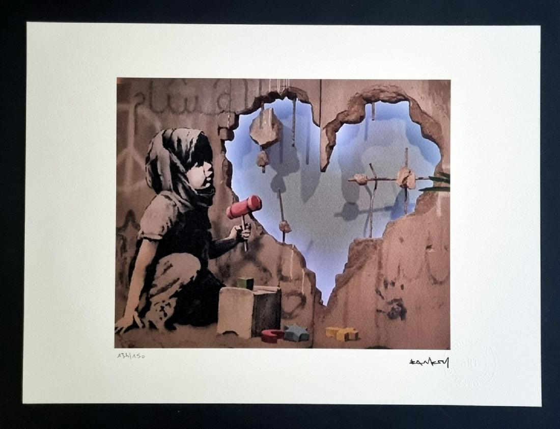 Banksy lithograph , certificate (1 of 5)