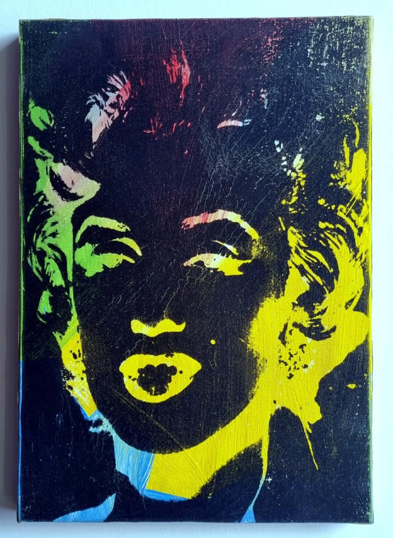 Andy Warhol, acrylic on canvas (1 of 3)