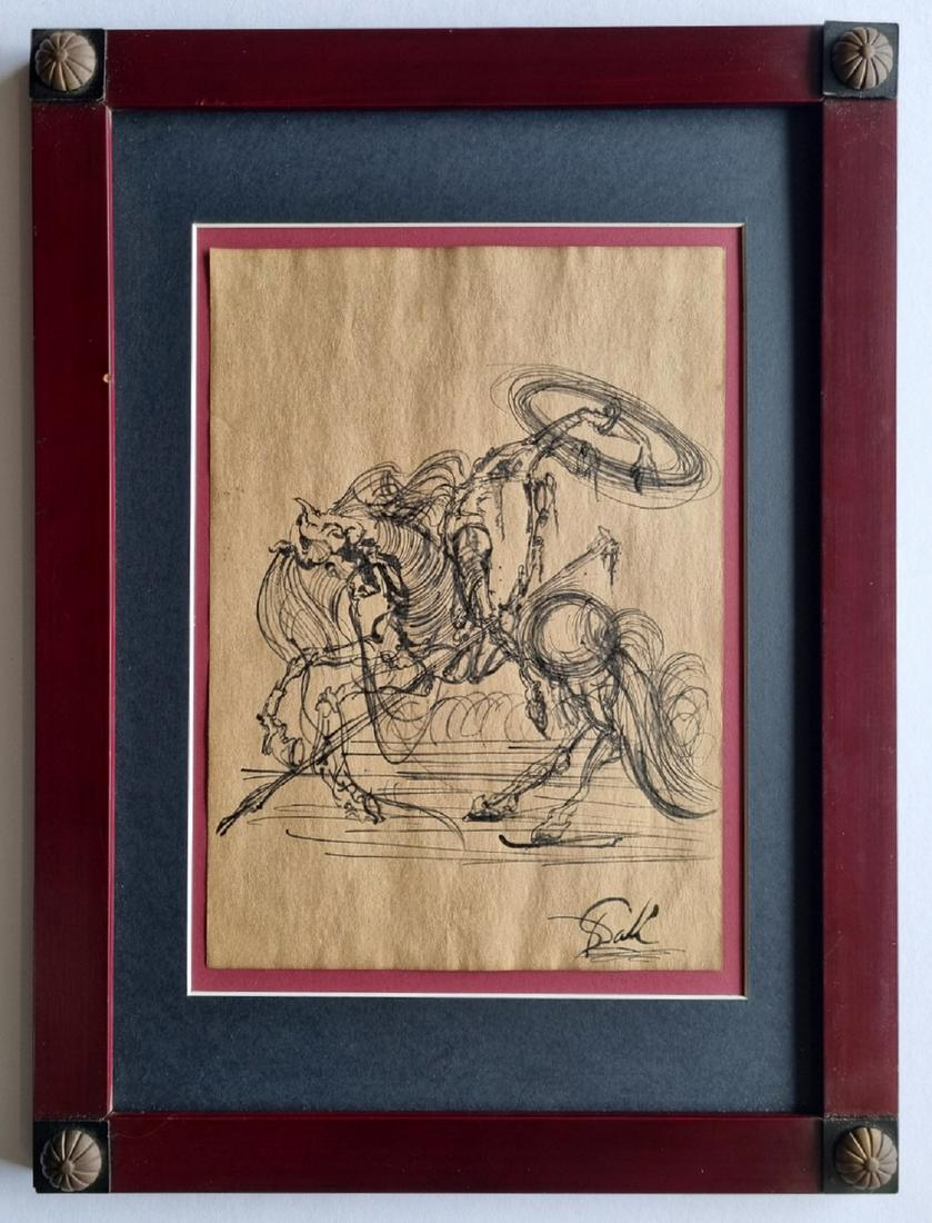 Salvador Dali , drawing hand signed (1 of 3)