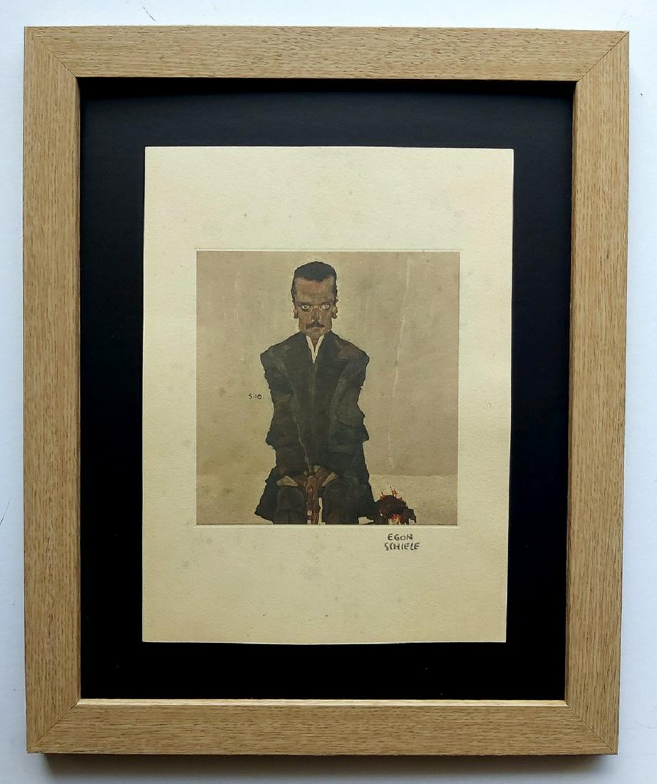 EGON SCHIELE , Lithograph Hand Signed in Pencil (1 of 2)