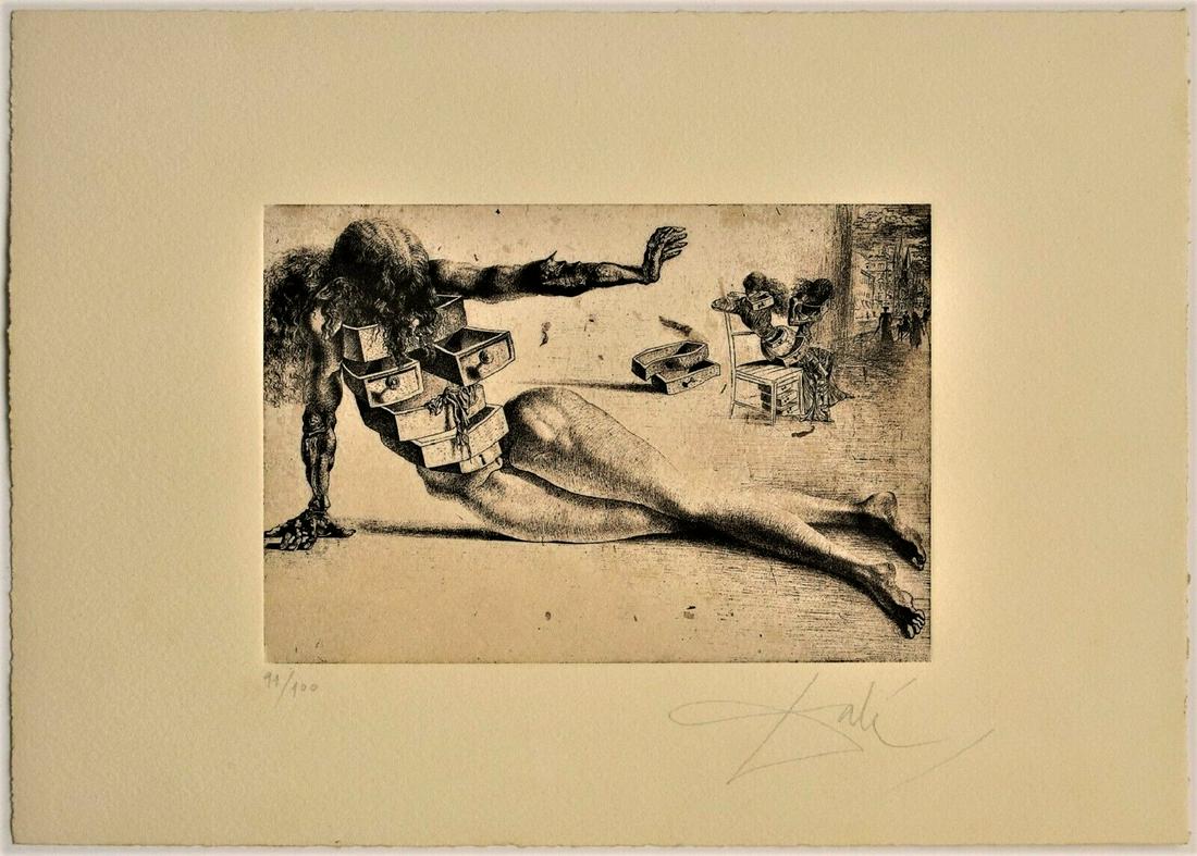 Salvador Dali Etching Signed Limited Edition (1 of 3)