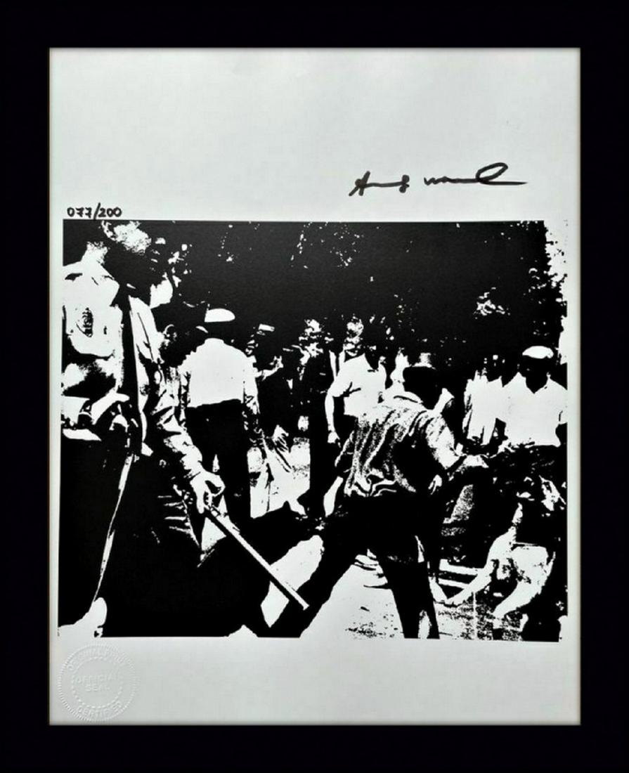 ANDY WARHOL ORIGINAL HAND SIGNED PRINT WITH CERTIFICATE (1 of 7)