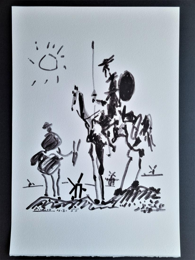 PABLO PICASSO, DON QUIXOTE - LITHOGRAPHY, COA (1 of 4)