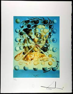 Salvador Dali, Lithograph, signed by hand: Lithographie, Galatea to the spheres.By Atelier Jobin Paris, on handmade paper.The sheet is signed and numbered by hand and stamped in paper.Limited Edition .Each lithograph is individually numbered