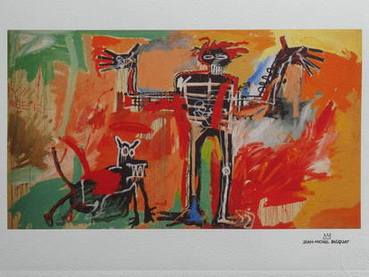 Jean-Michel Basquiat: Basquiat 38x28cm, embossed sealVery good condition