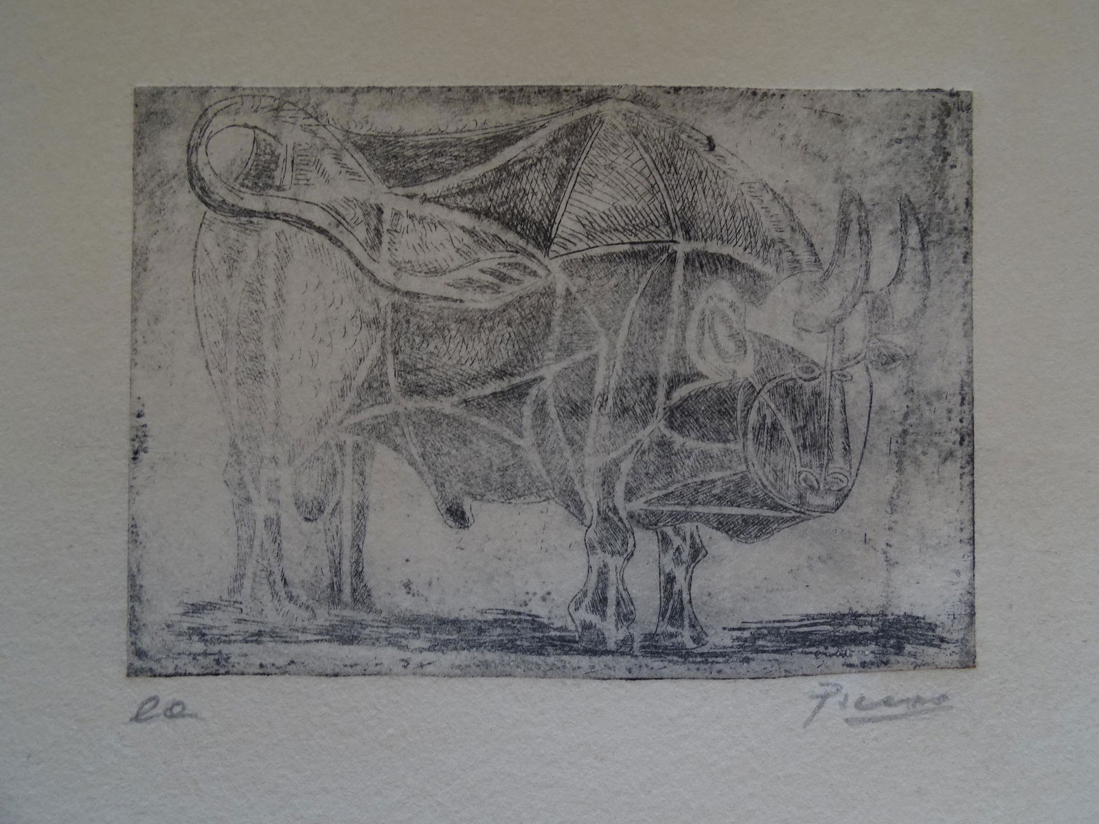 Pablo Picasso, gravure, hand signed (1 of 6)