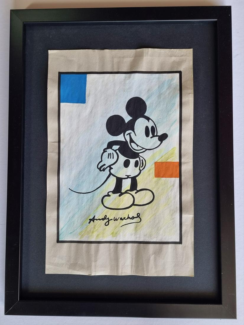 ANDY WARHOL, SIGNED DRAWING (1 of 2)