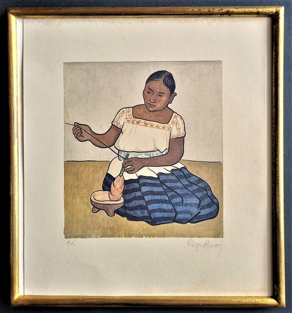 DIEGO RIVERA Signed Lithography (1 of 3)