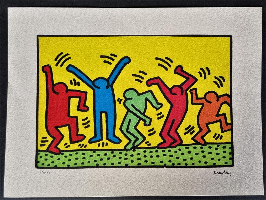Keith Haring ,Lithographie Signed , numbered COA (1 of 4)