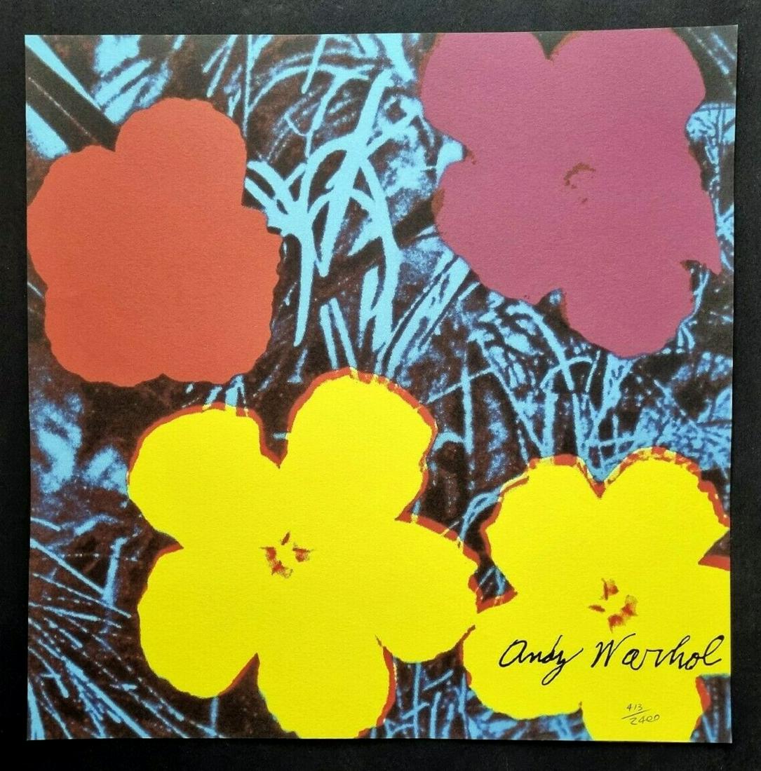 Andy Warhol POPPY FLOWERS. 60x60 CM: Andy Warhol .Title :POPPY FLOWERS, Size 60x60 cm .Paper 300/400 grams.Printed signature. . Edition 2400