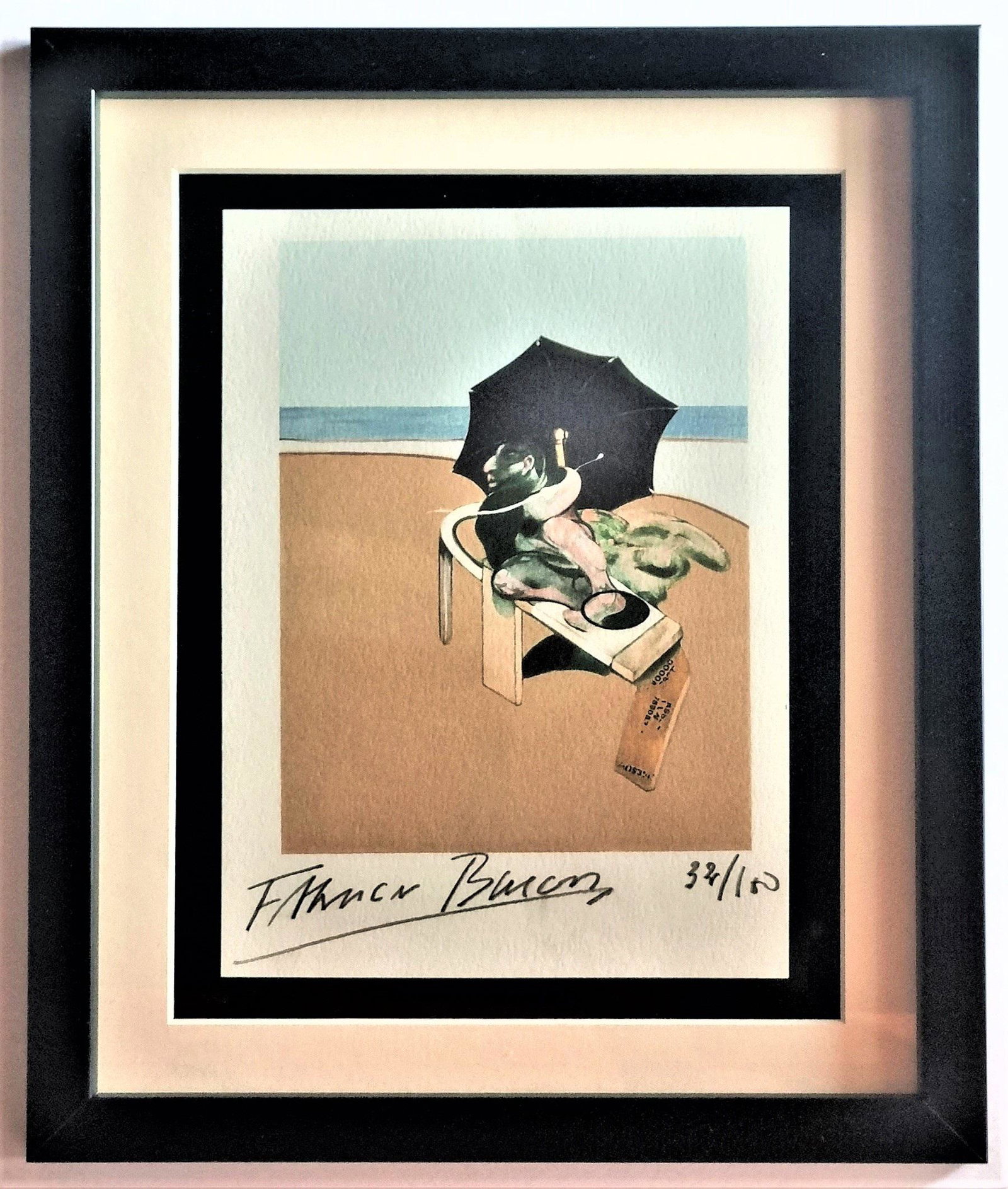 Francis Bacon , print , original signed by hand (1 of 2)