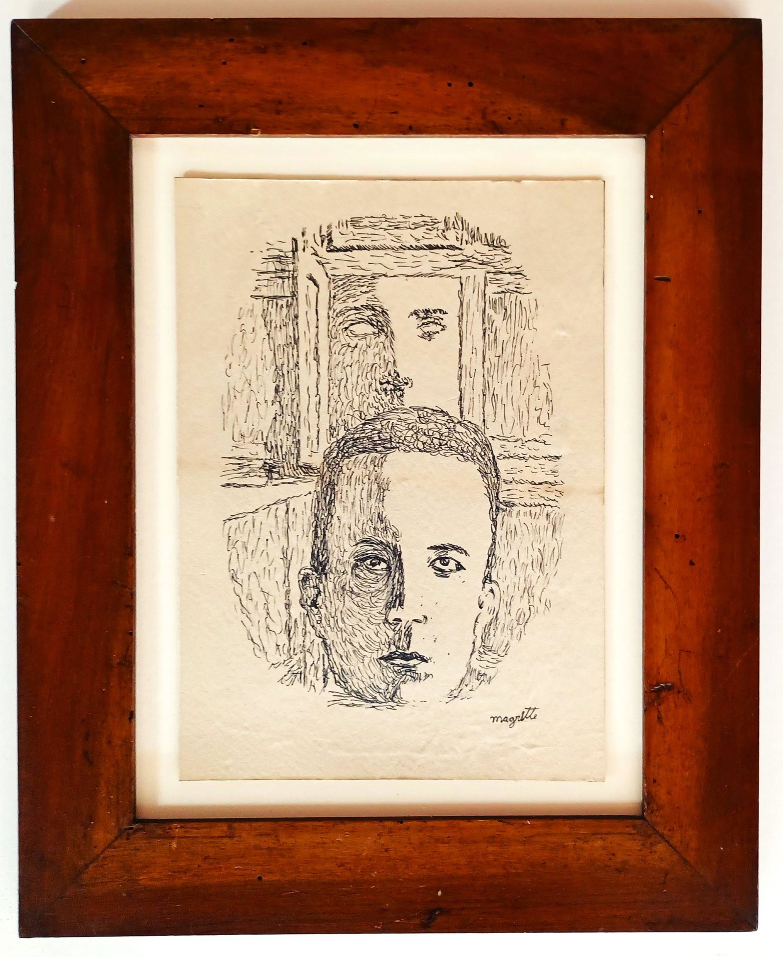 RENE MAGRITTE, drawing hand signed (1 of 2)