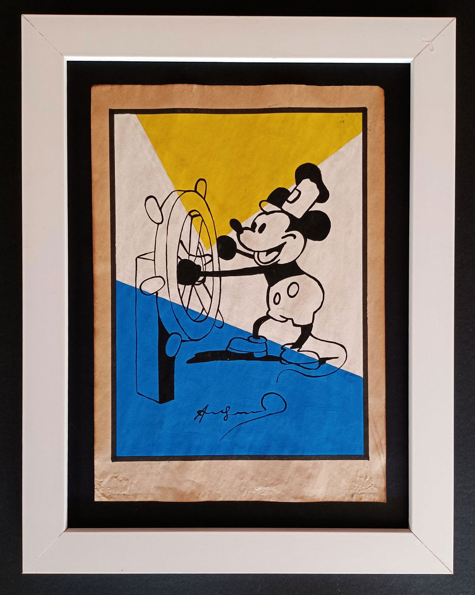 ANDY WARHOL, SIGNED DRAWING (1 of 2)