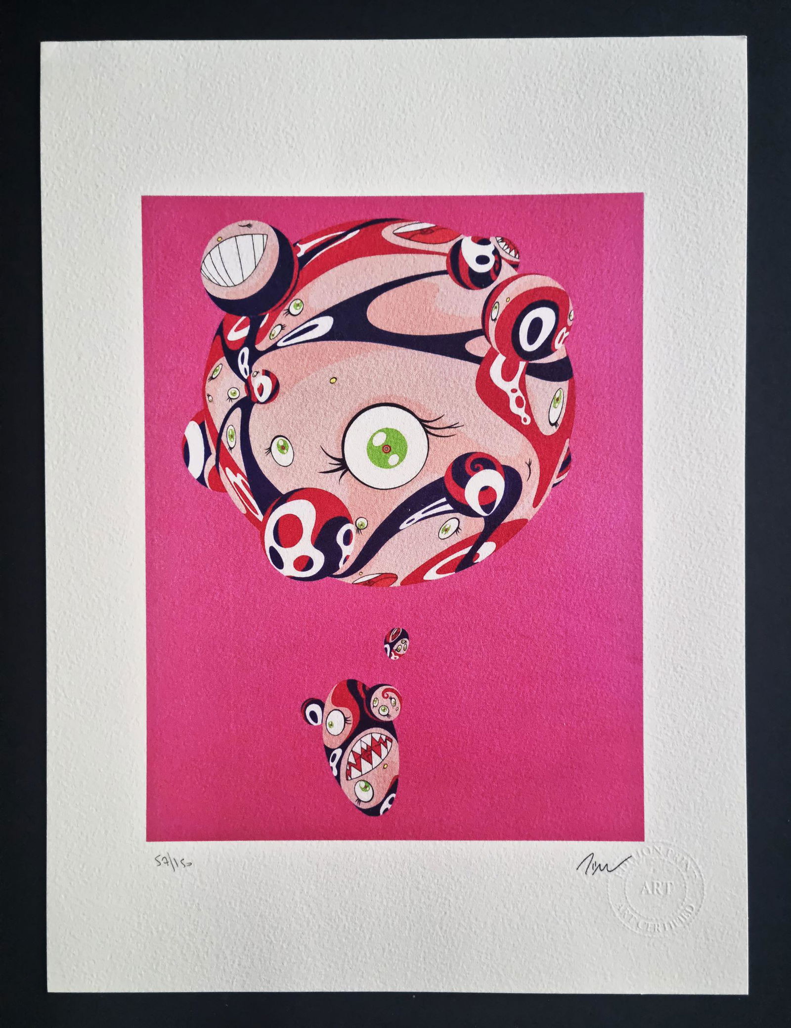Takashi Murakami, Lithographie Signed , numbered COA (1 of 5)